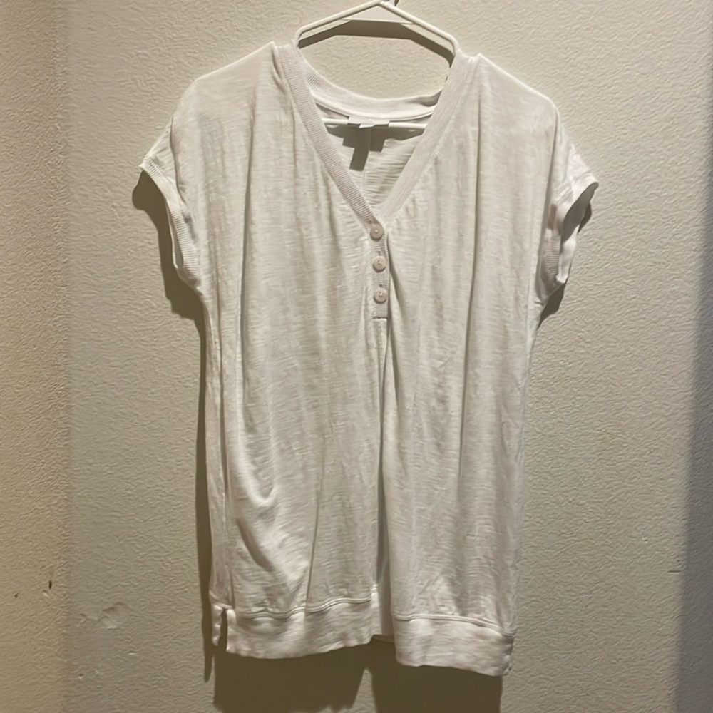White womens j.jill t-shirt size small
